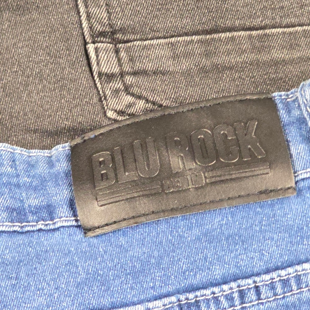 Blu Rock Denim Mens Straight Leg Jeans‎ Bundle 34x31 Black Blue 2 Pairs Stretch - Picture 2 of 11
